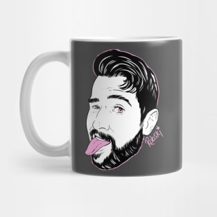 Dan stick your... tongue out - black and white Mug